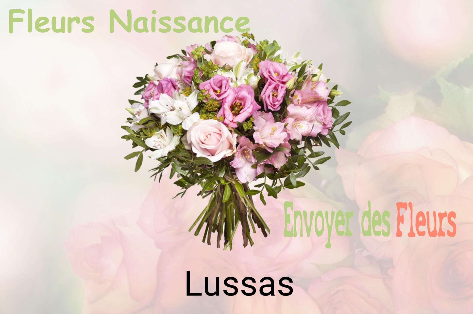 Bouquet de fleurs de naissance livré à Lussas